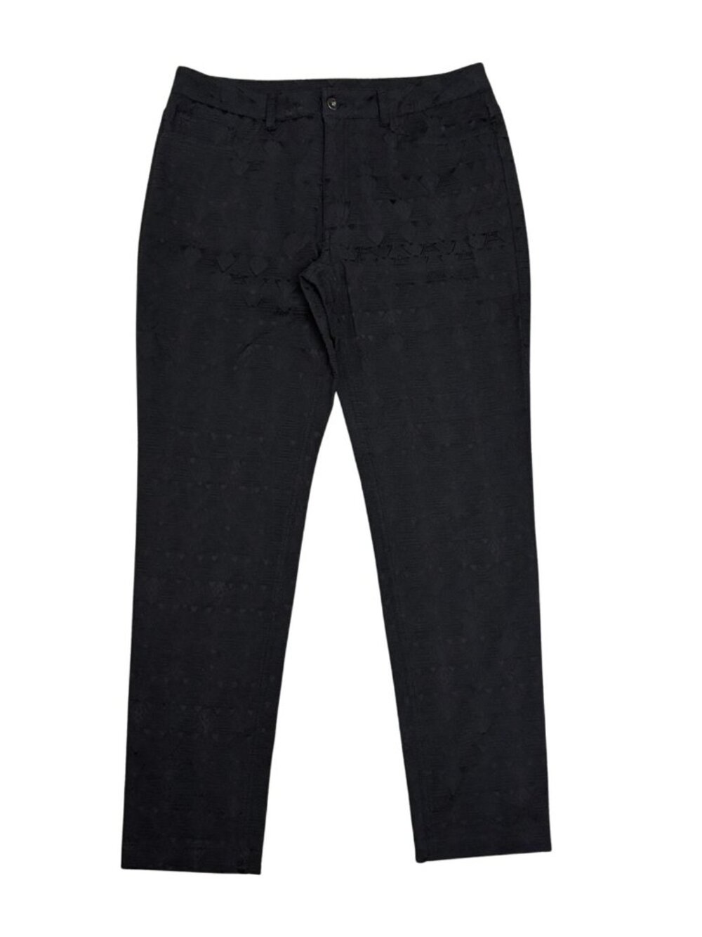 REISS Pants Black Luxury Designer Ankle Trousers Womens 8